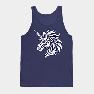 Unicorn skull Tank Top